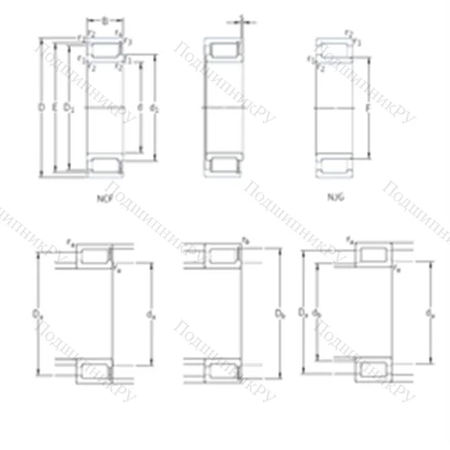 Подшипник роликовый радиальный NCF 18/670V от производителя  SKF