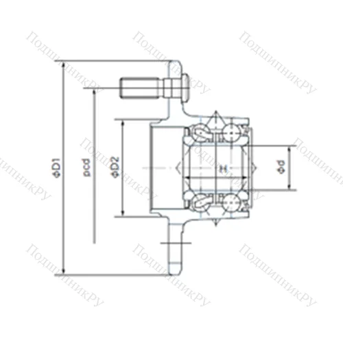 Подшипник шариковый радиально-упорный F 28BVV 10-M 4A