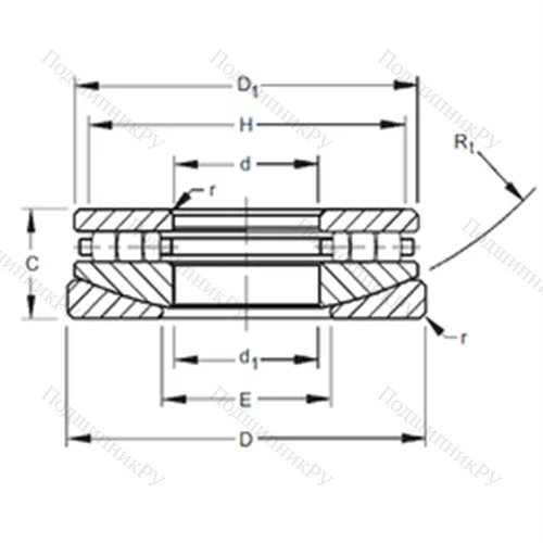 Подшипник роликовый упорный 80TPS 134 от производителя  TIMKEN