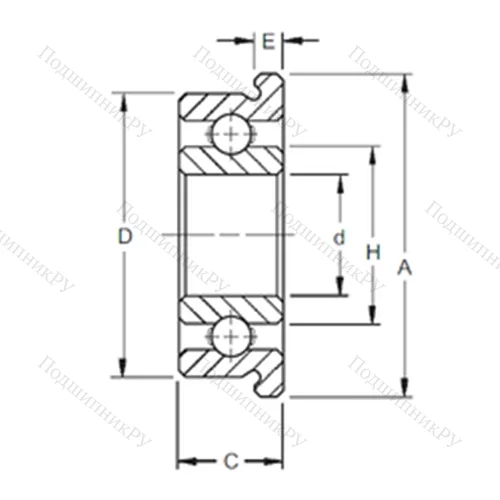 Подшипник шариковый радиальный F 33K 3