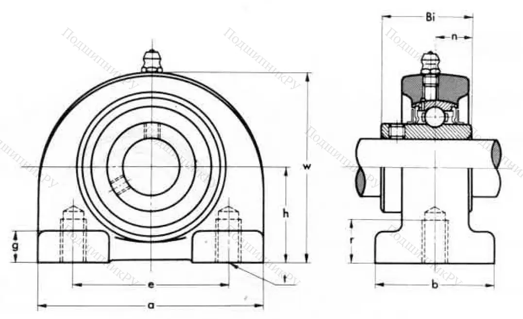 Подшипниковый корпус  PA 204 (ASAHI) в Уфе
