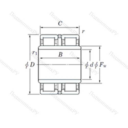 Подшипник роликовый радиальный 22DC 23140/150