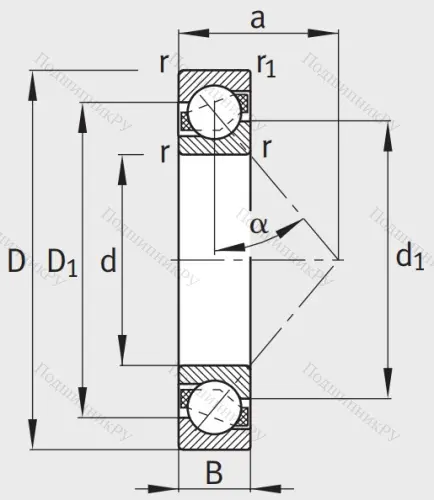 Однорядный шариковый подшипник 7213 B XL TVP от производителя  FAG