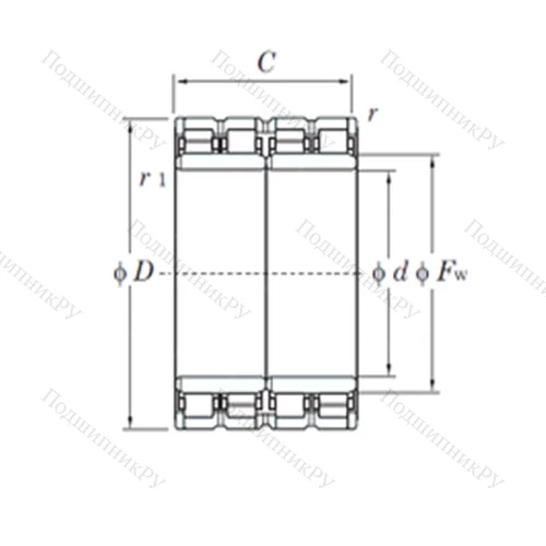 Подшипник роликовый радиальный 150FC 113670