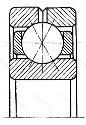 Подшипник  116217 (Q 217) размер 85x150x28 от производителя  ГПЗ-8