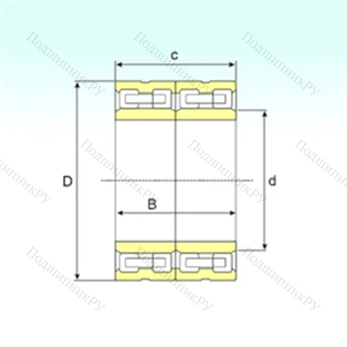 Подшипник роликовый радиальный FCD 76108400 от производителя  ISB