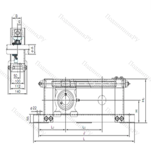 Подшипниковый узел шариковый радиальный UCTU 314+WU 700 от производителя  NACHI