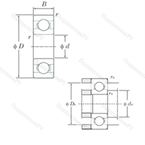 Подшипник шариковый радиальный ML 7022