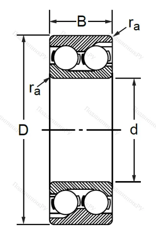 Радиально-упорный шариковый подшипник 3056206 (3206 ATN) в Уфе