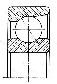 Подшипник B 7008E.P 5 размер 40x68x15