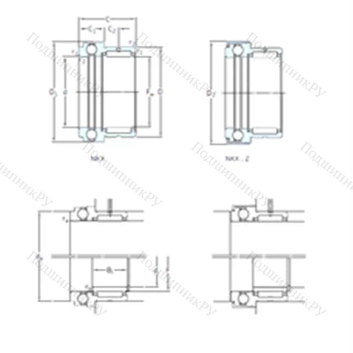 Подшипник комбинированный NKX 45Z от производителя  SKF
