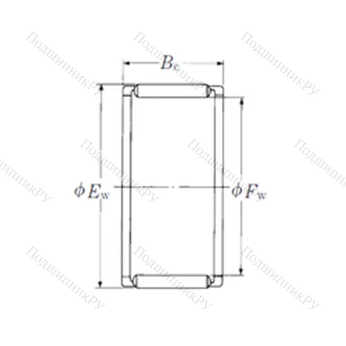Подшипник игольчатый радиальный FWF-192313
