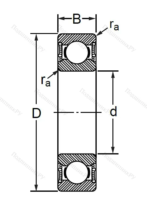 Шариковый однорядный подшипник 76-180314 (6314 2RSC 3) в Уфе