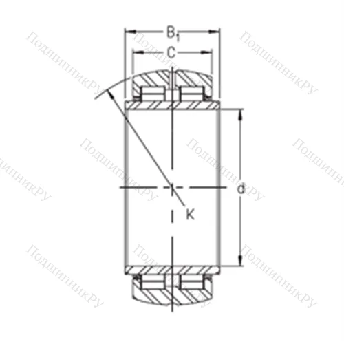 Подшипник роликовый радиальный SL 06 034 E