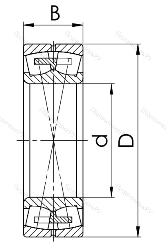 Сферический роликовый подшипник 3622 АМН (22322 MBW 33) в Уфе