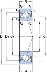 Подшипник S 7008 ACE/HCP 4BVG 275