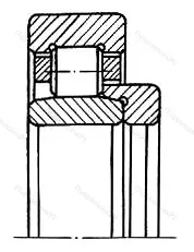 Модификация подшипника 8-52618ЛМ размер 90x190x76/64 от производителя  ГПЗ-1