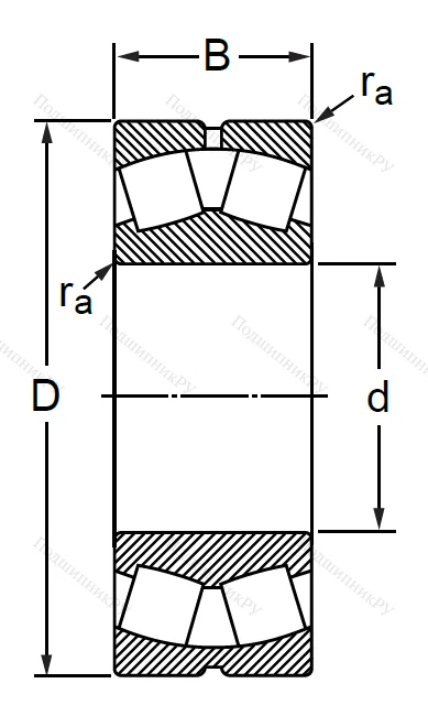 Сферический роликовый подшипник 53620 АН (22320 CCW 33)