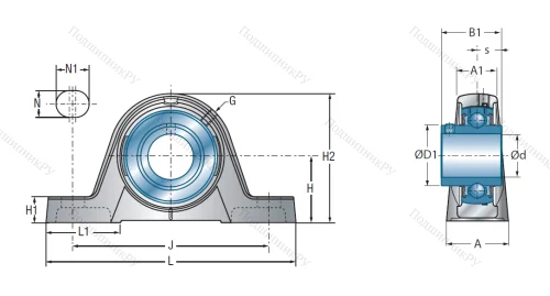 Подшипниковый узел UCPE 209 в Уфе