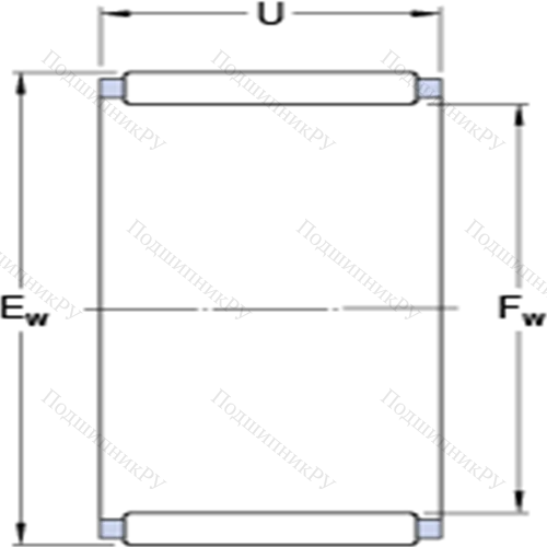 Игольчатые роликоподшипники без колец K 24x30x17