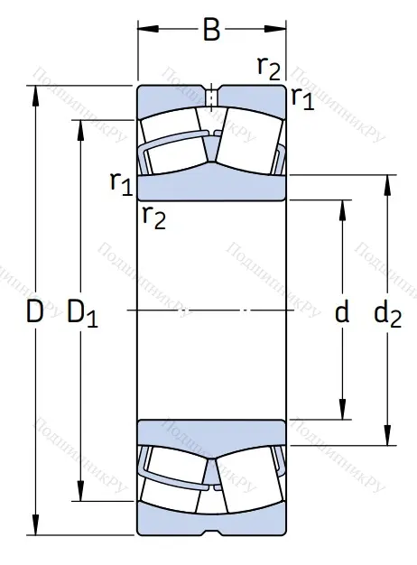 Сферический роликовый подшипник 23060 CC/C 3W 33 от производителя  SKF