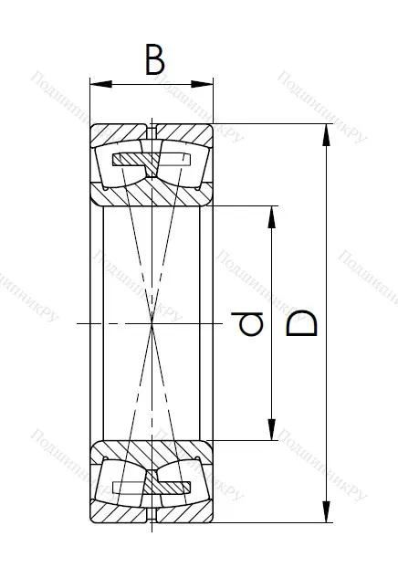 Сферический роликовый подшипник 3003220 АМН (23220 MBW 33) в Уфе