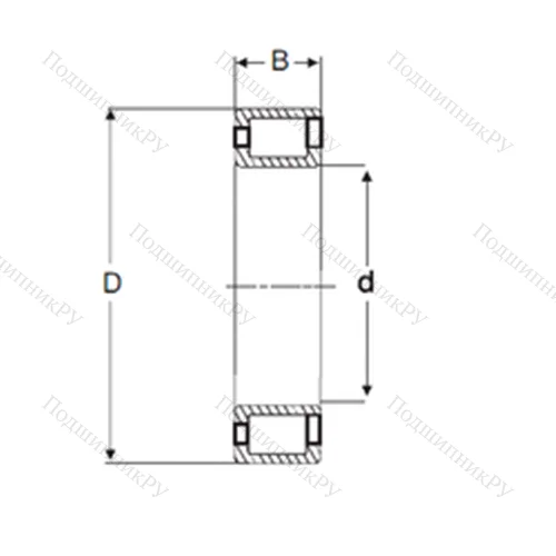 Подшипник роликовый радиальный NCF 3028 V