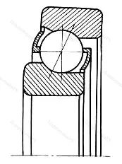 Подшипник  326704 размер 20x52x17 от производителя  ГПЗ-1