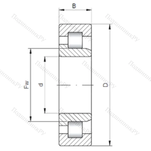 Подшипник роликовый радиальный NJ 2322 E от производителя  CX Подшипник роликовый радиальный NJ 2322 E от производителя  CX