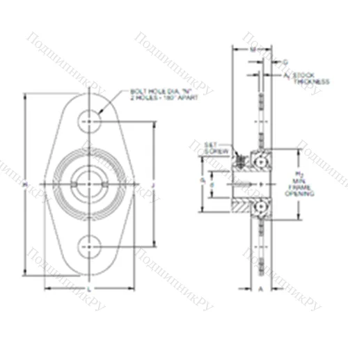 Подшипниковый узел шариковый радиальный S 1PPB 7-3 ST от производителя  TIMKEN