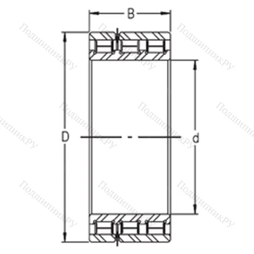 Подшипник роликовый радиальный SL 14 936