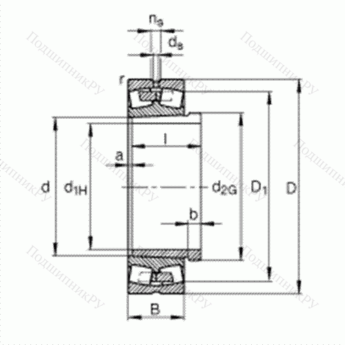 Подшипник роликовый самоустанавливающийся 23218-E 1A-K-M + AHX 3218 от производителя  FAG