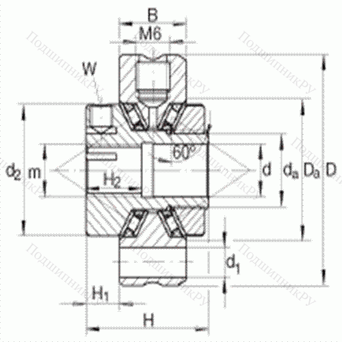 Роликоподшипник упорно-радиальный игольчатый ZAXFM 0835 от производителя  INA Роликоподшипник упорно-радиальный игольчатый ZAXFM 0835 от производителя  INA