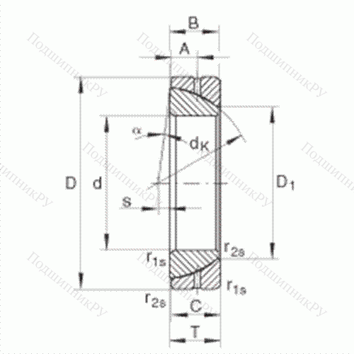 Подшипник шарнирный GE 170-SX