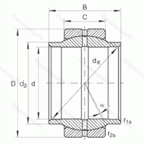 Подшипник шарнирный GE 125-LO