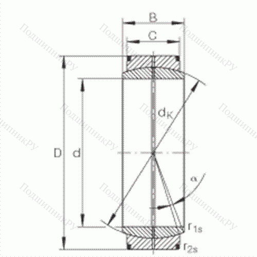 Подшипник шарнирный GE 500-DO